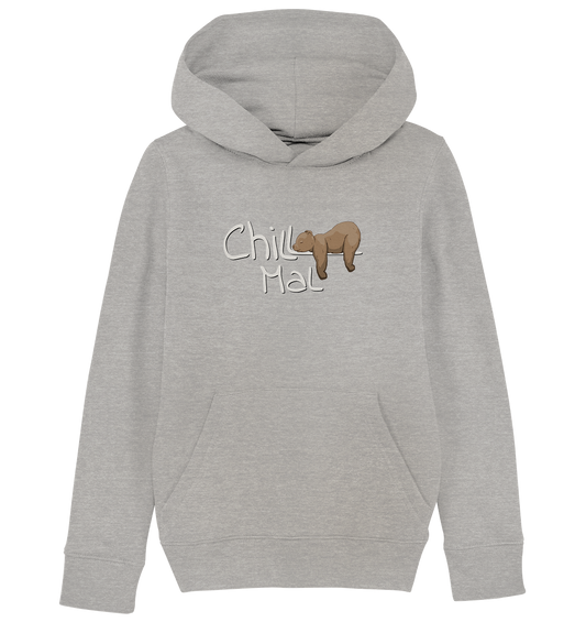 Chill Mal schläfriger Braunbär - Kids Organic Hoodie