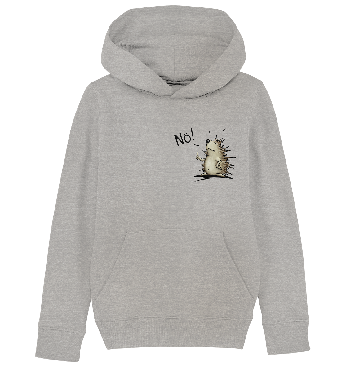 Nö! Grummeliger Igel - Kids Organic Hoodie