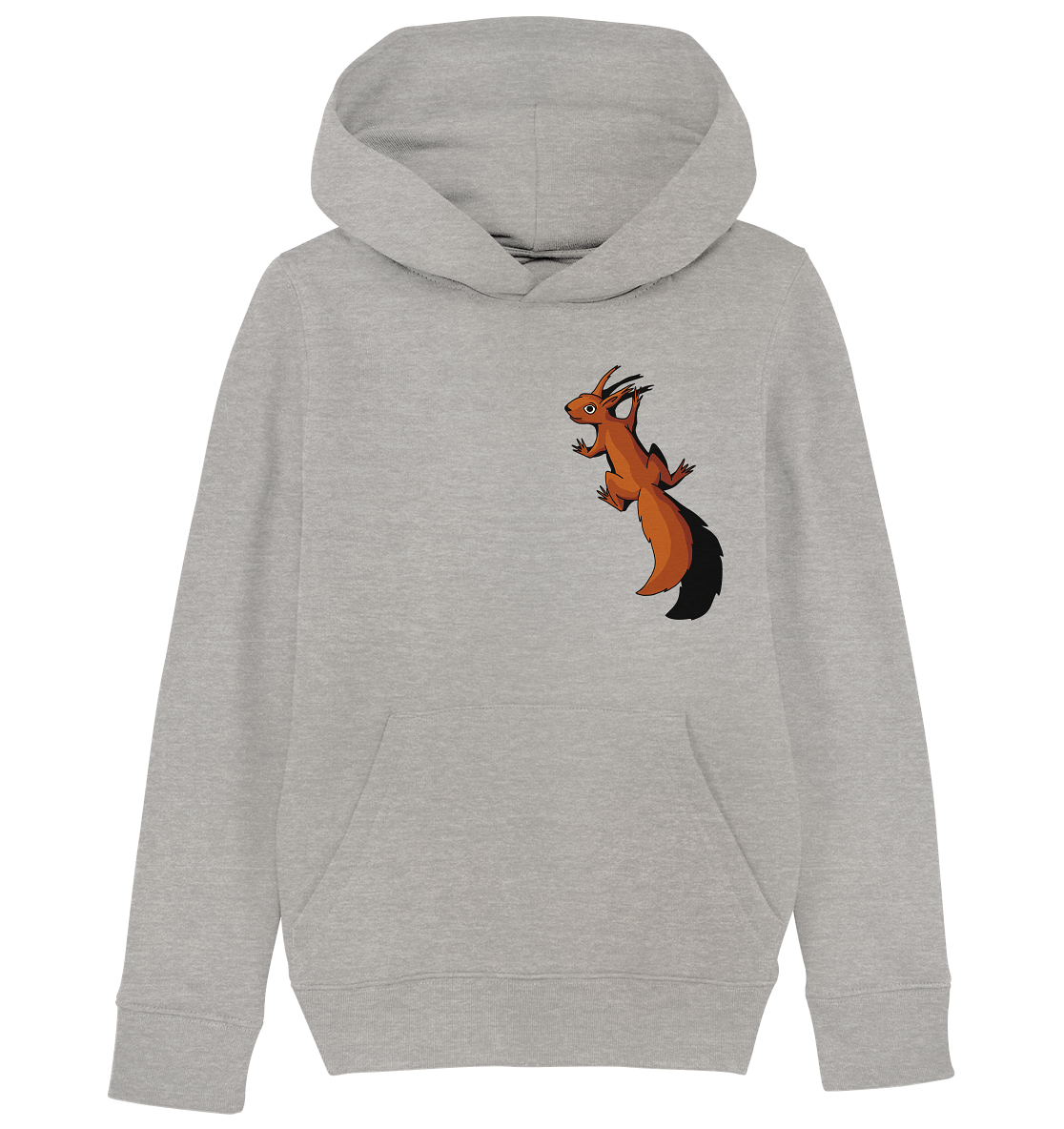 Süßes Eichhörnchen klettert - Kids Organic Hoodie