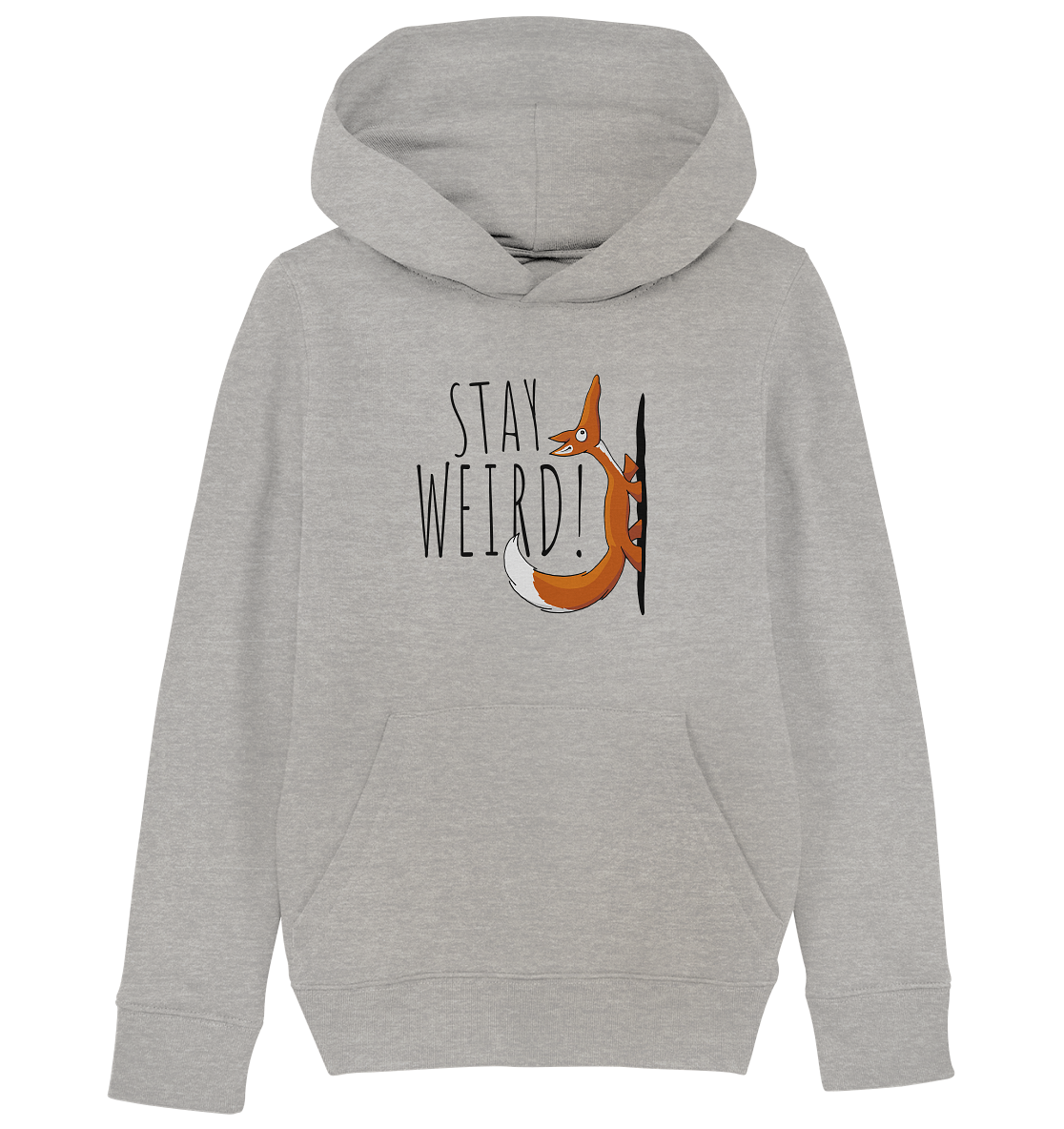 Stay Weird! Schräger Fuchs - Kids Organic Hoodie