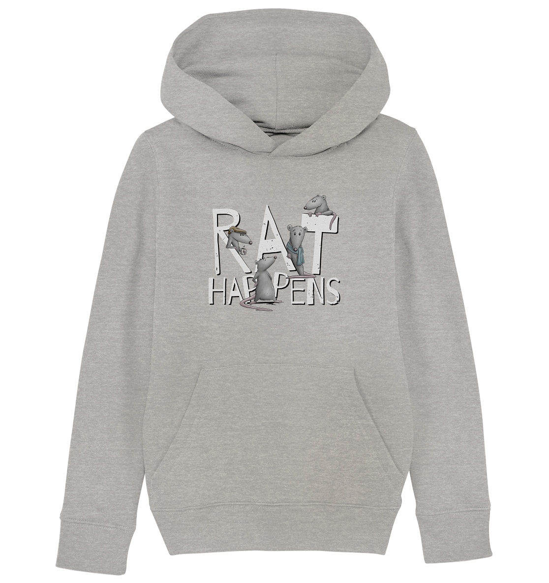 Rat Happens Ratten - Kids Organic Hoodie