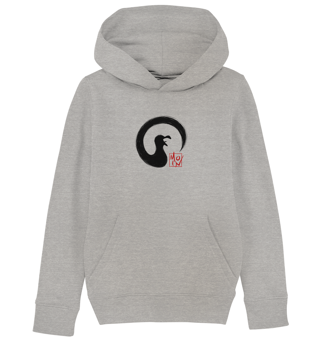 Moin kreischende japanische Enso Möwe - Kids Organic Hoodie