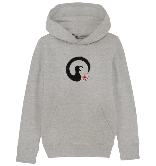 Moin kreischende japanische Enso Möwe - Kids Organic Hoodie