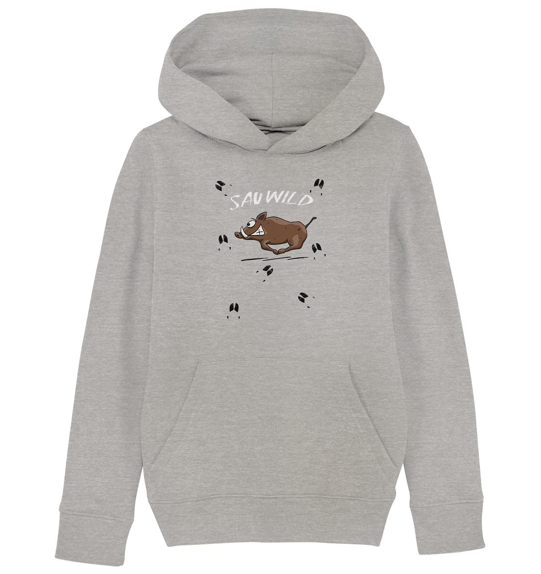 Sauwild wilde Sau | Wildschwein Keiler - Kids Organic Hoodie