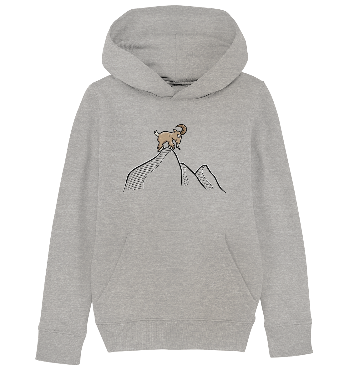Ziegenbock in den Bergen - Kids Organic Hoodie