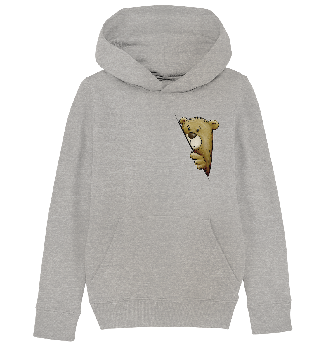 Funky Bär Illustration - Kids Organic Hoodie