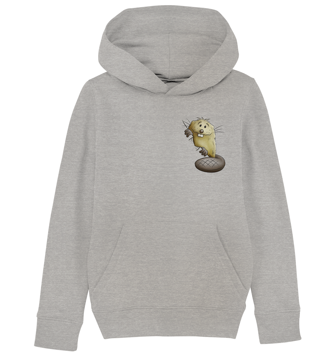 Lustiger frecher Biber - Kids Organic Hoodie