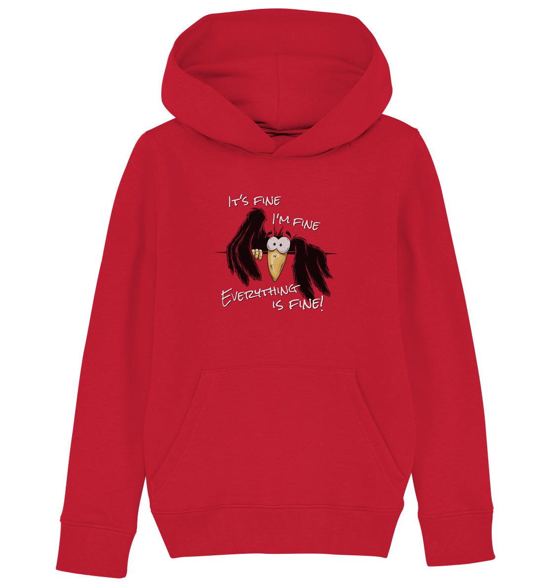 I’m Fine Rabe | Alles Gut Krähe - Kids Organic Hoodie