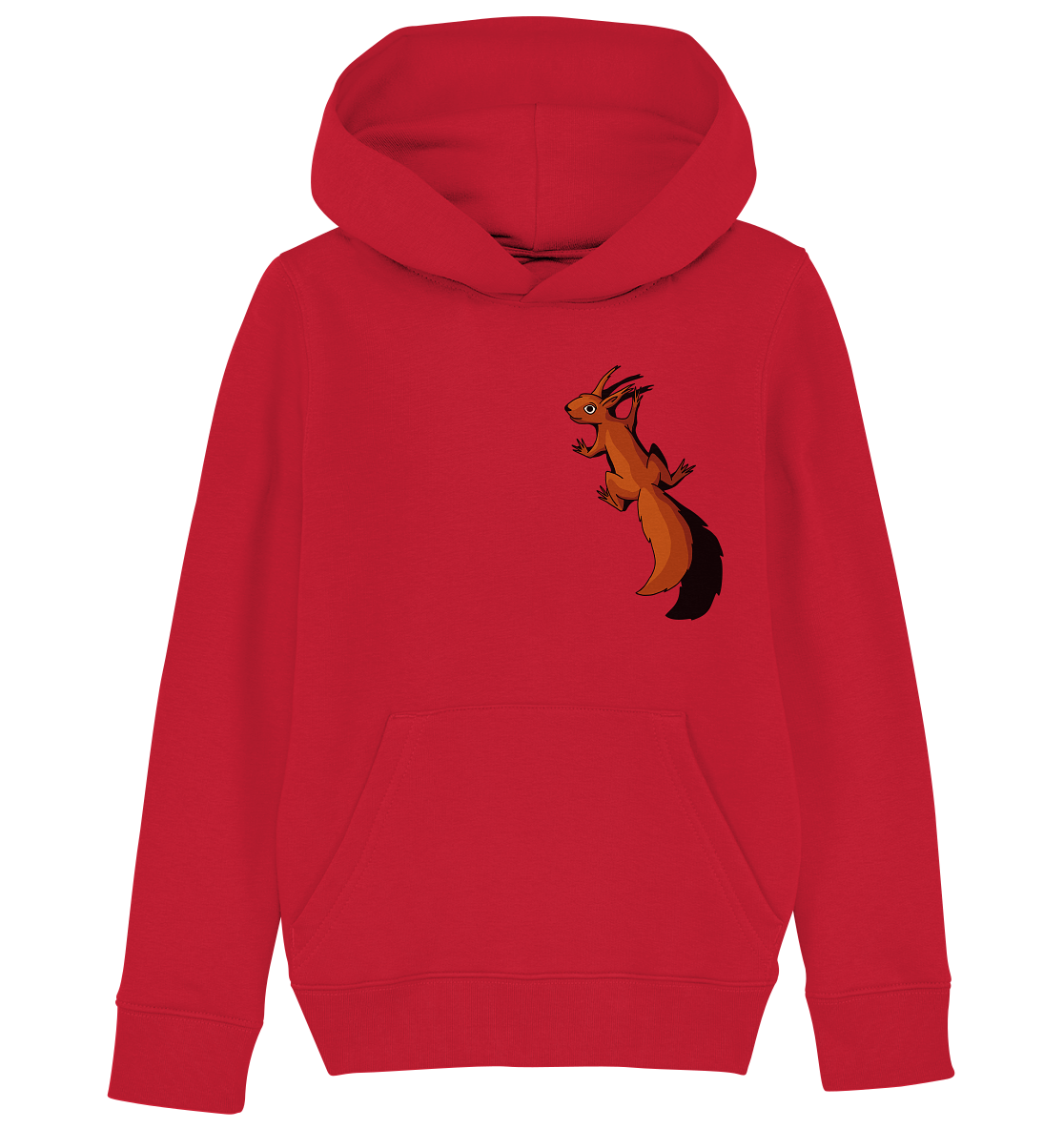 Süßes Eichhörnchen klettert - Kids Organic Hoodie