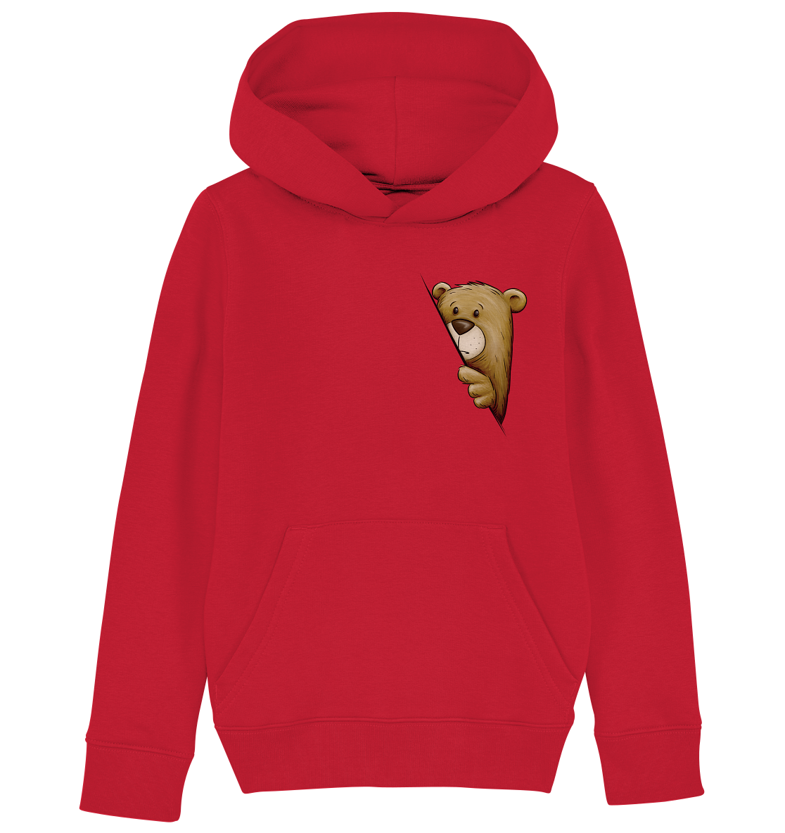 Funky Bär Illustration - Kids Organic Hoodie