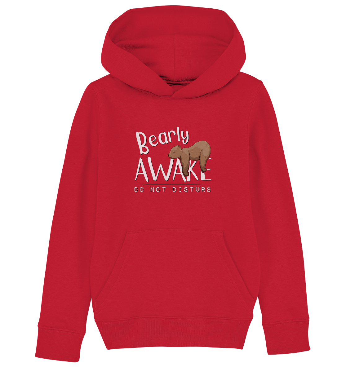 Bearly Awake Bitte nicht stören Bär - Kids Organic Hoodie