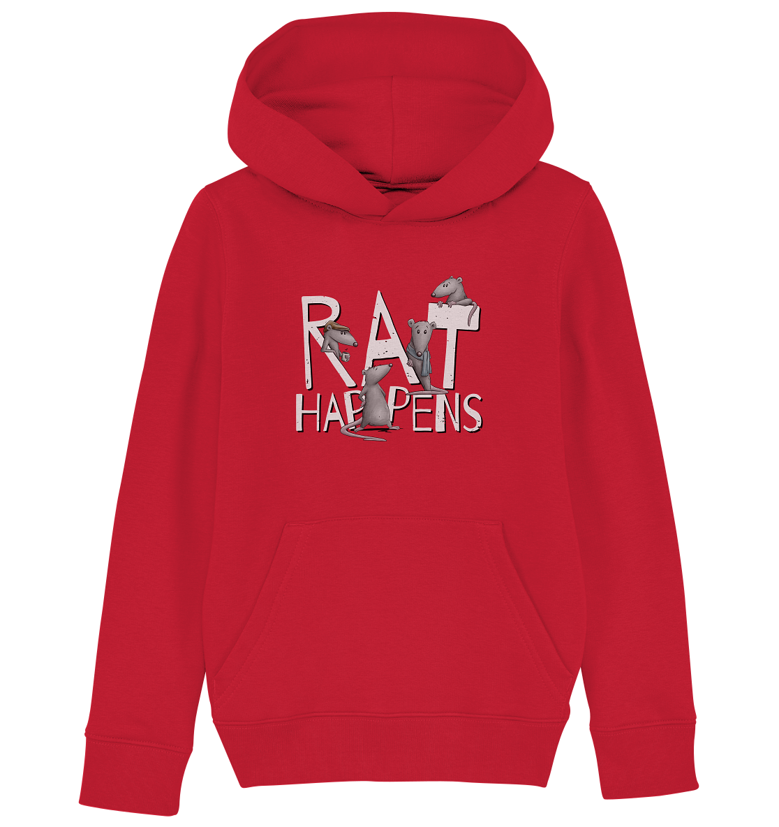Rat Happens Ratten - Kids Organic Hoodie