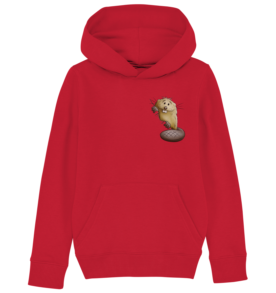 Lustiger frecher Biber - Kids Organic Hoodie