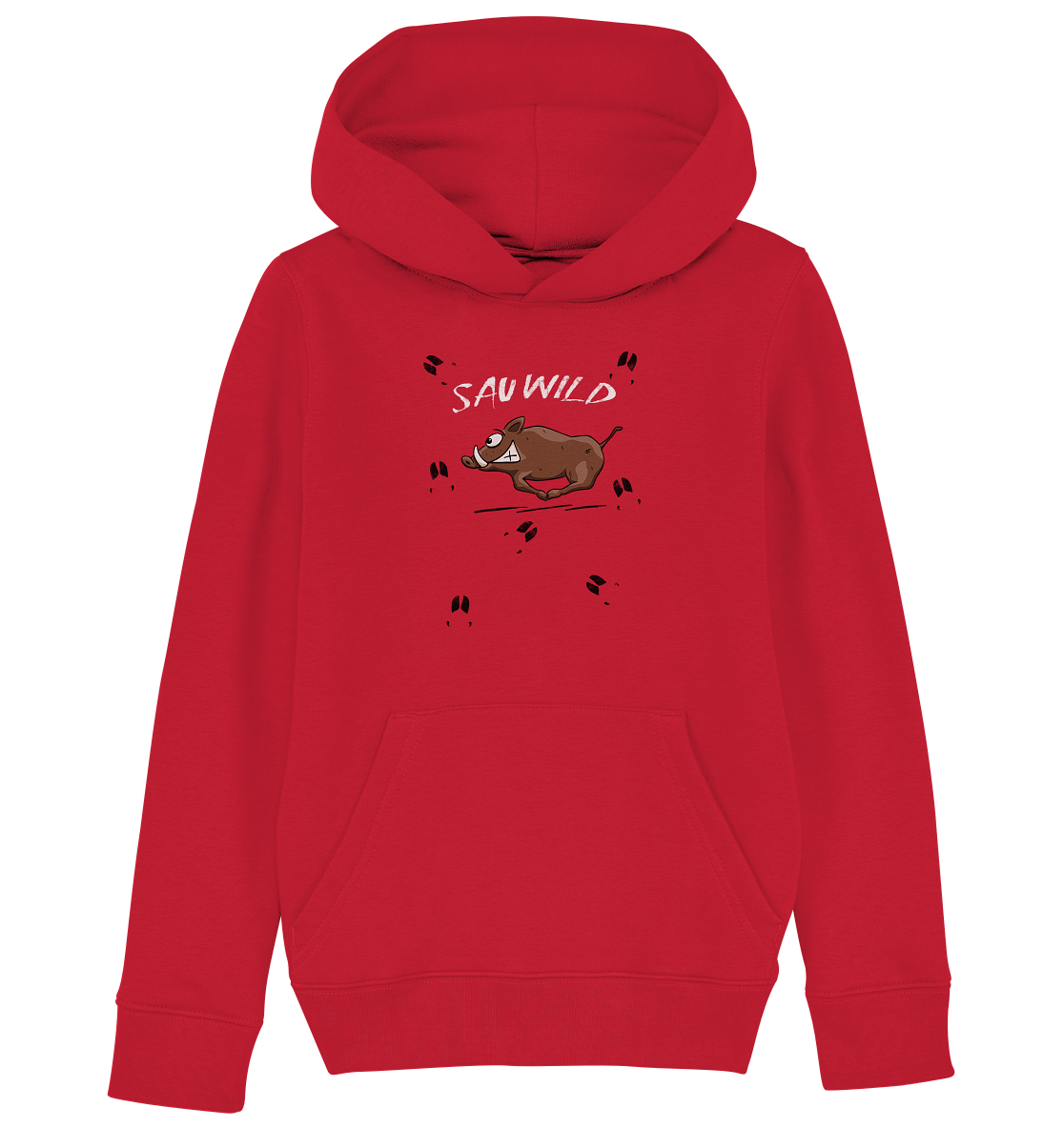 Sauwild wilde Sau | Wildschwein Keiler - Kids Organic Hoodie