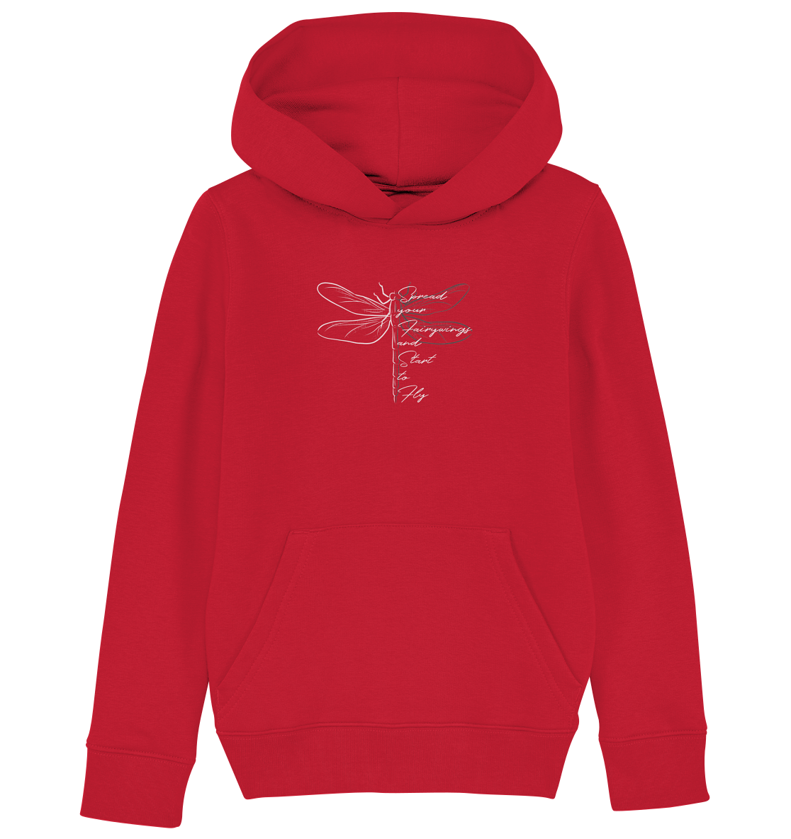 Breite die Flügel aus und flieg los | Libelle - Kids Organic Hoodie