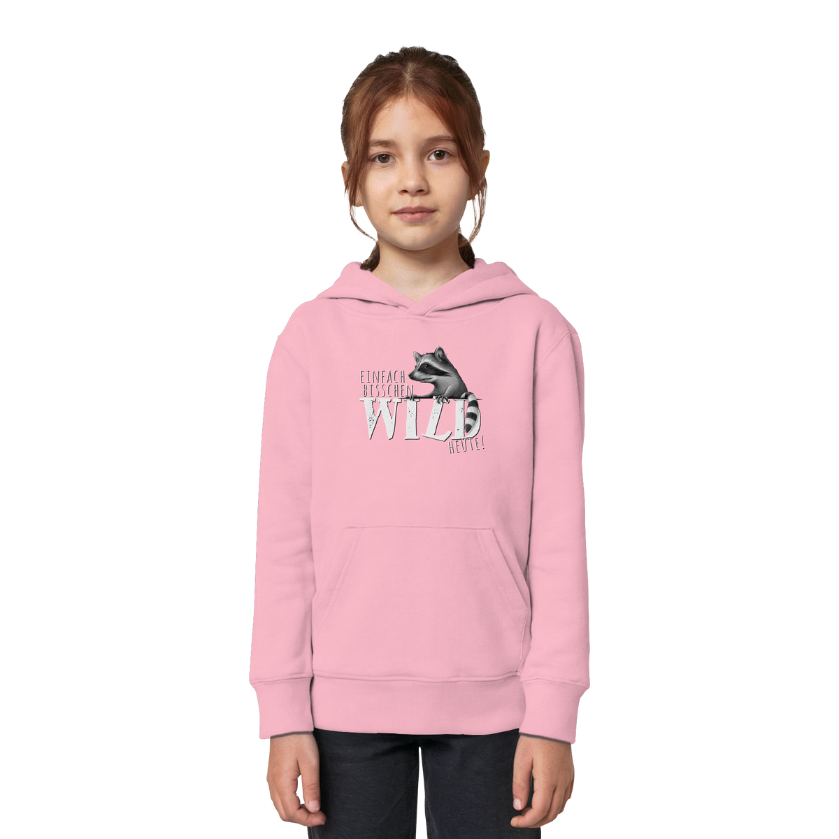 Bisschen wild heute! Waschbär - Kids Organic Hoodie