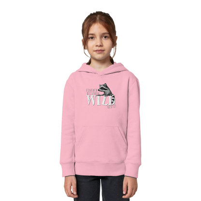 Bisschen wild heute! Waschbär - Kids Organic Hoodie