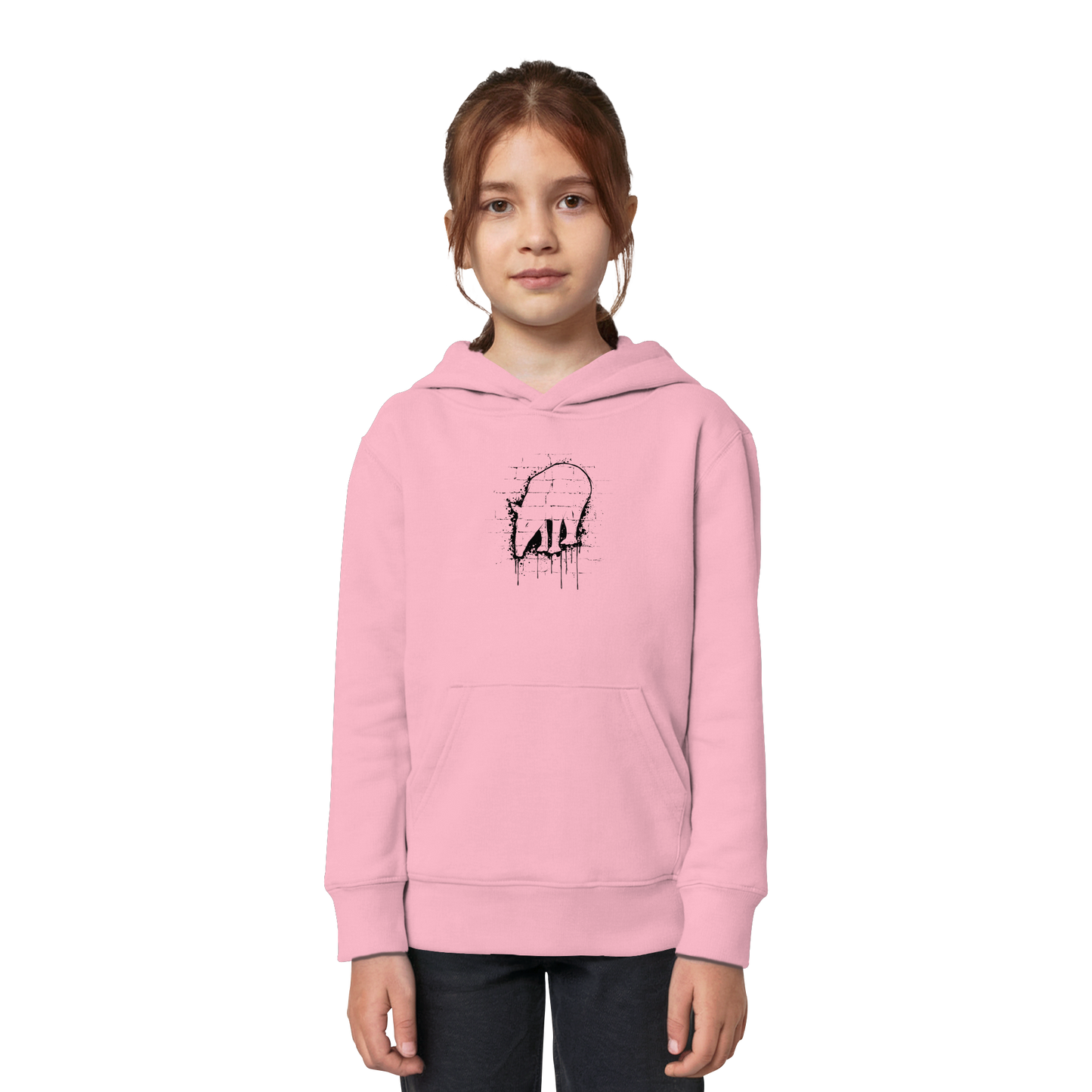 Urban Street Art Tapir Silhouette - Kids Organic Hoodie