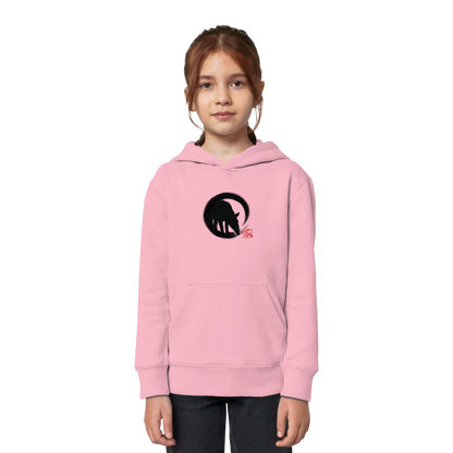 Zen Tapir im japanischen Enso Kreis - Kids Organic Hoodie