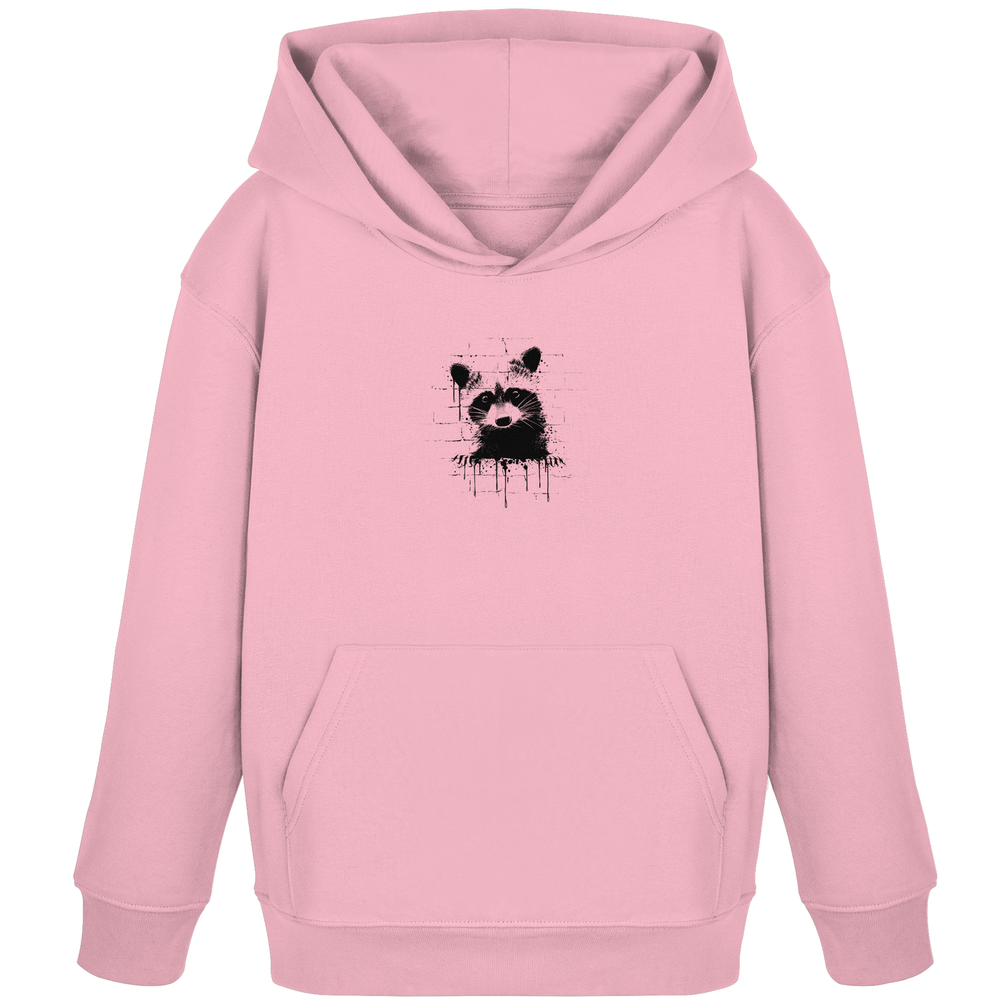 Funky Street Art Waschbär - Kids Organic Hoodie