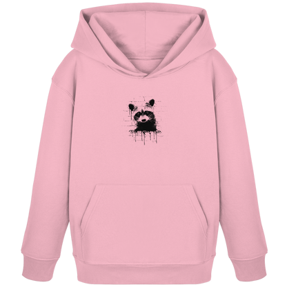 Funky Street Art Waschbär - Kids Organic Hoodie