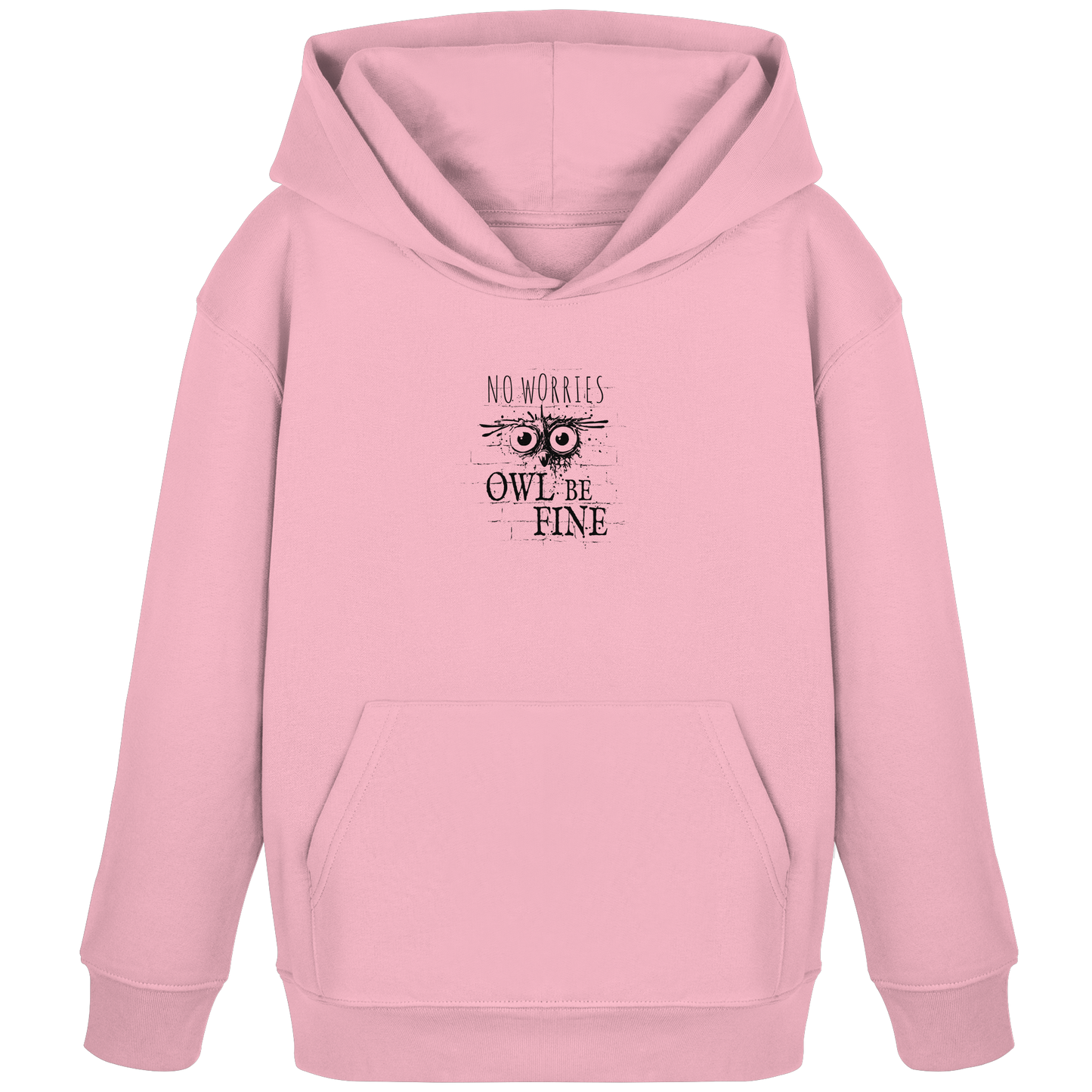 Owl Be Fine Street Art Eule - Kids Organic Hoodie