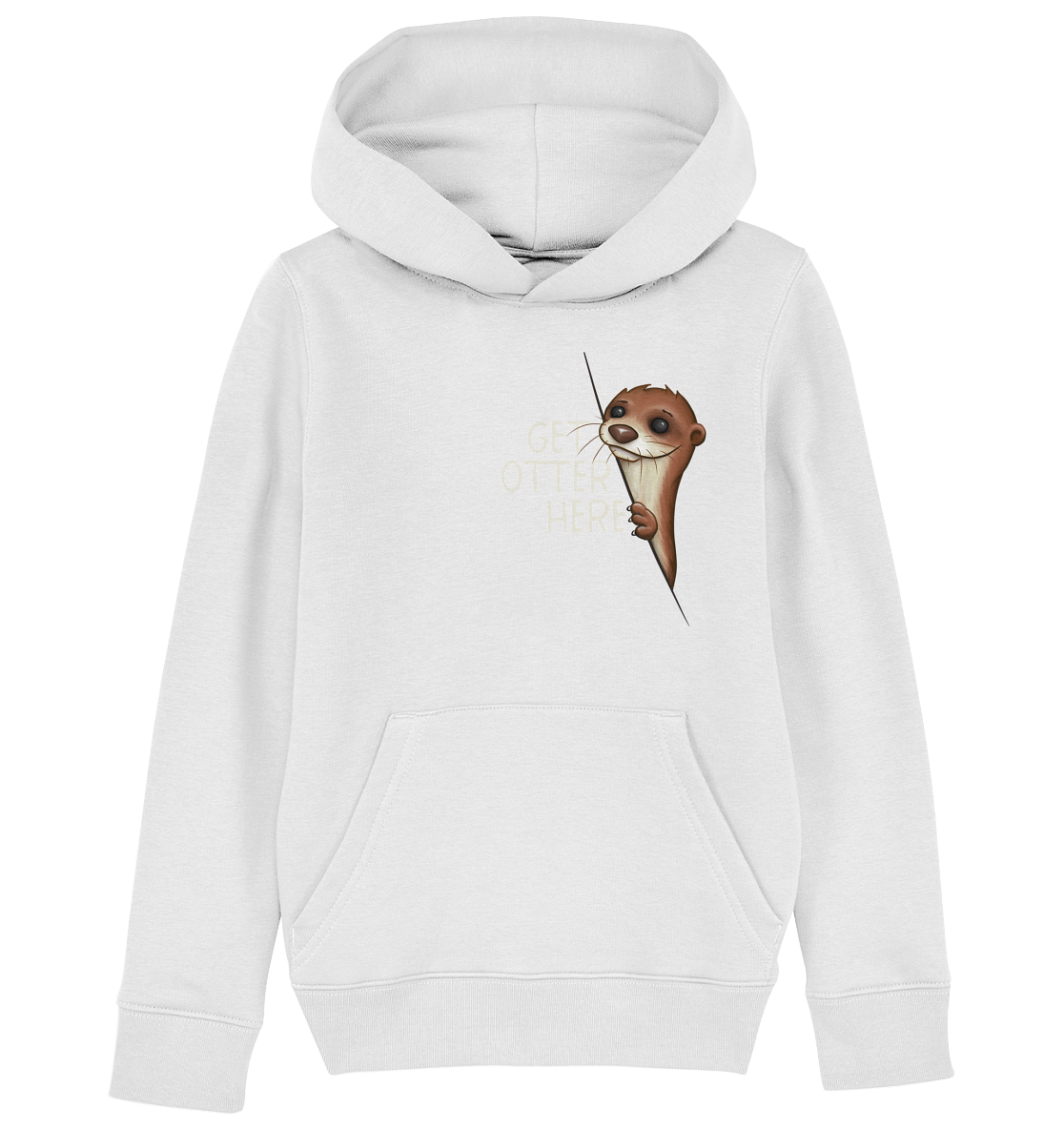 Get Otter Here | Lustiger Otter Kalauer - Kids Organic Hoodie