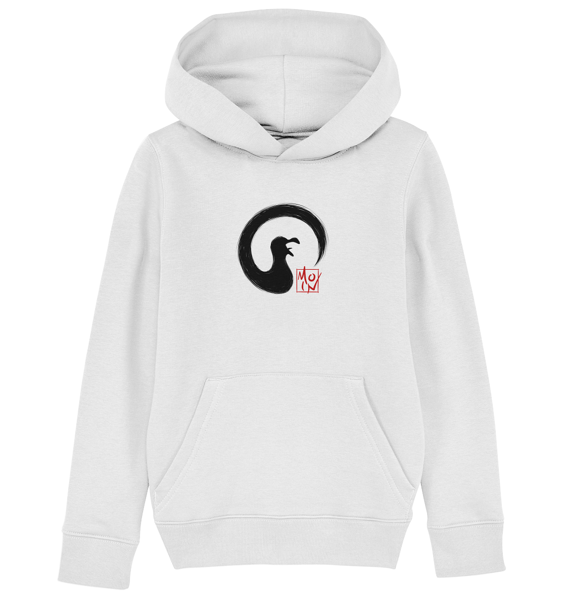 Moin kreischende japanische Enso Möwe - Kids Organic Hoodie