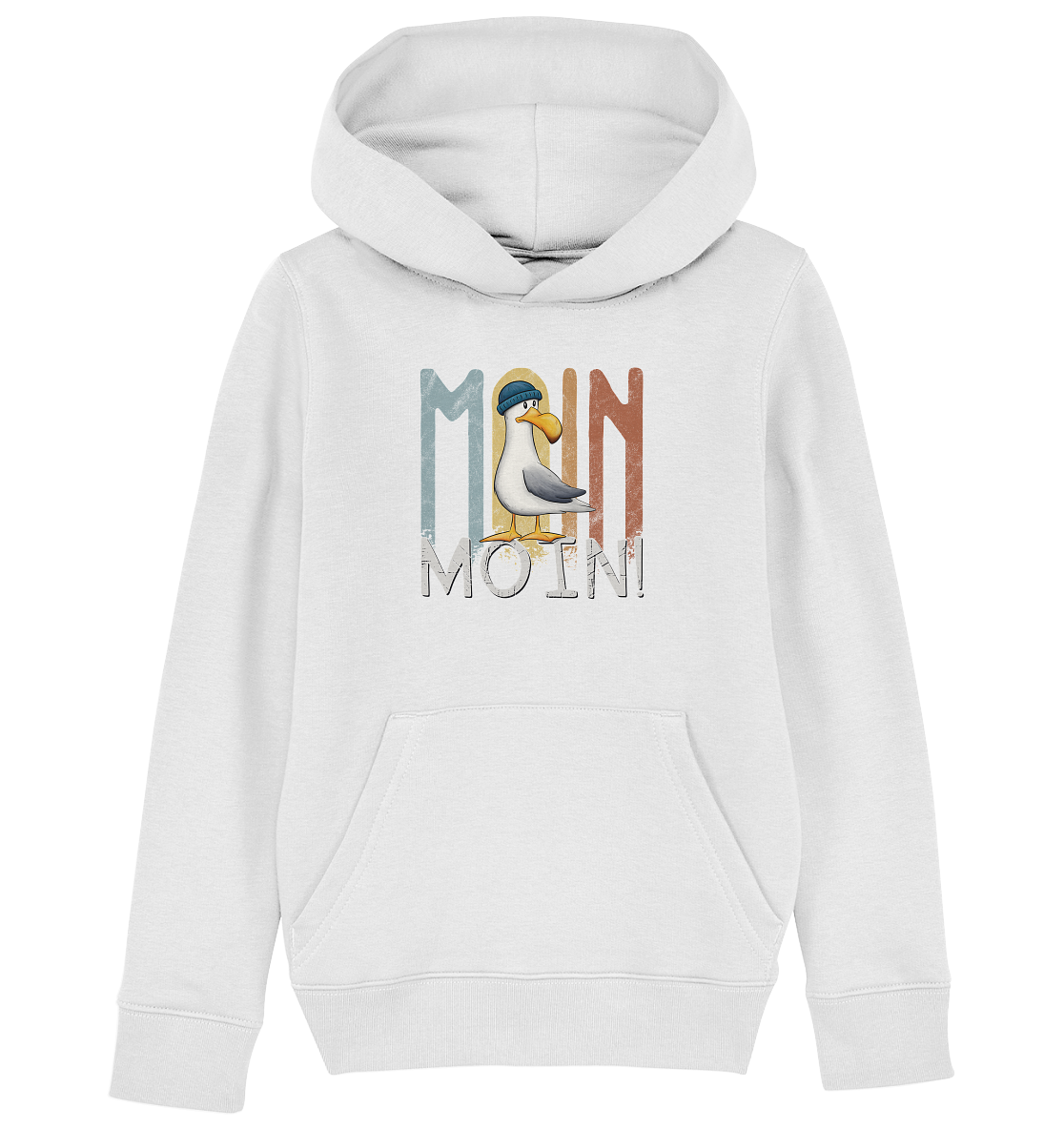Moin Moin norddeutsche Möwe - Kids Organic Hoodie