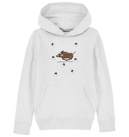 Sauwild wilde Sau | Wildschwein Keiler - Kids Organic Hoodie