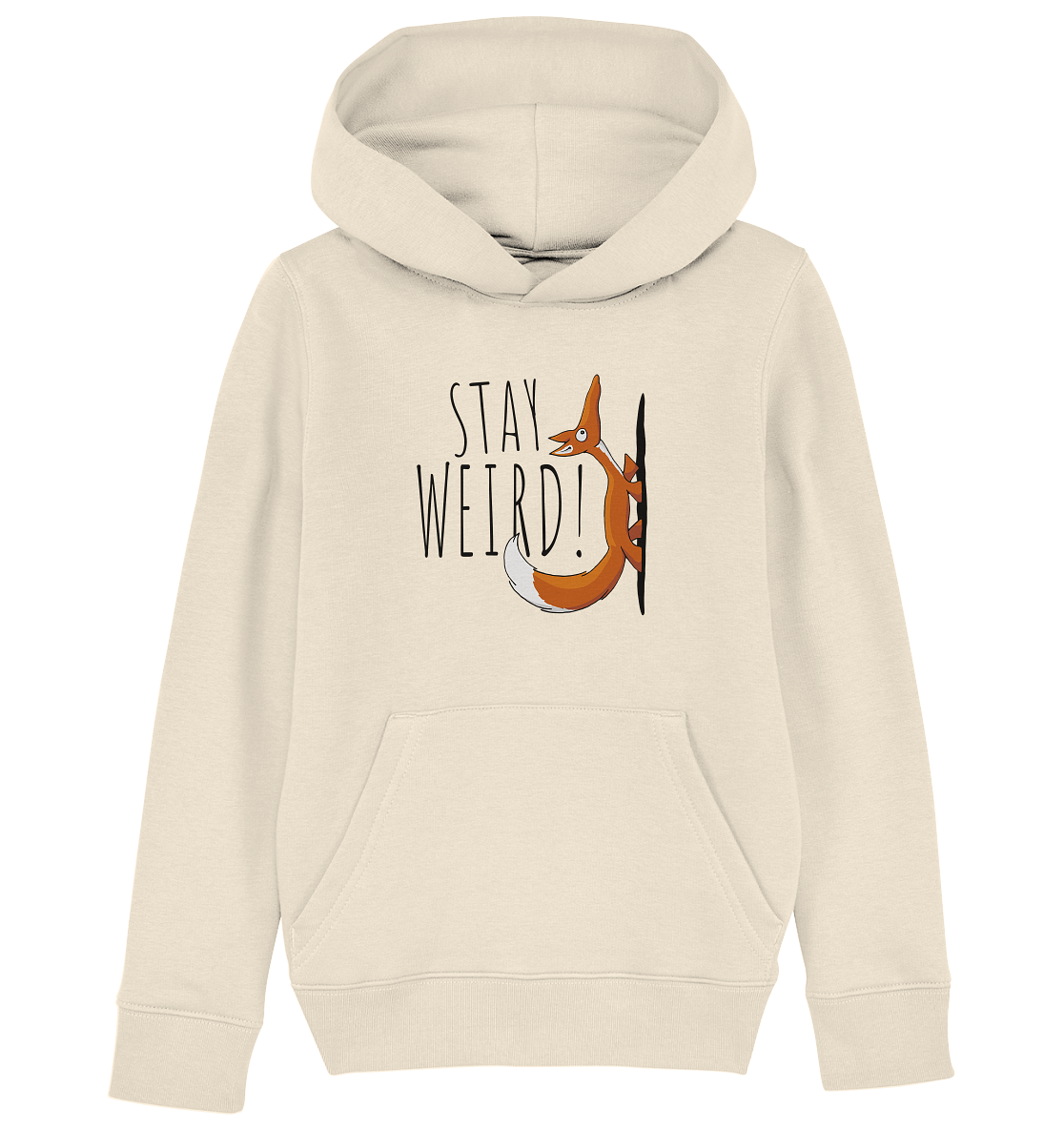 Stay Weird! Schräger Fuchs - Kids Organic Hoodie