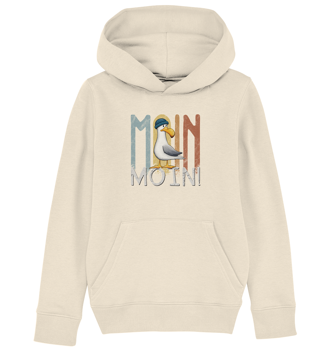 Moin Moin norddeutsche Möwe - Kids Organic Hoodie
