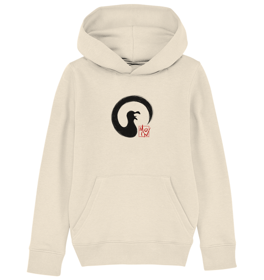 Moin kreischende japanische Enso Möwe - Kids Organic Hoodie