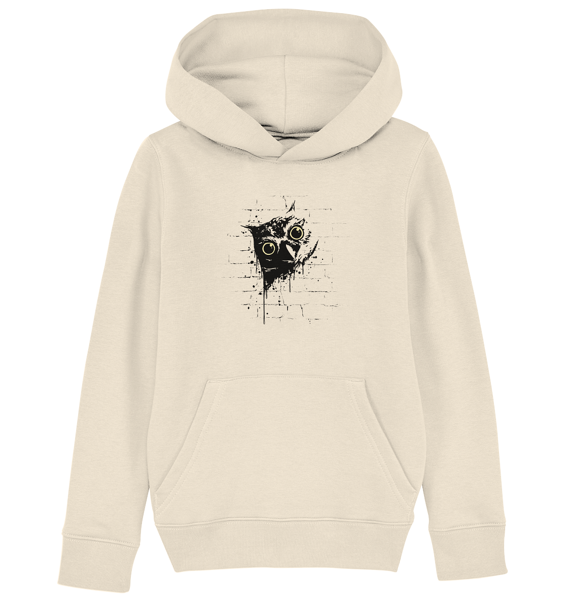Lässige Street Art Eule - Kids Organic Hoodie