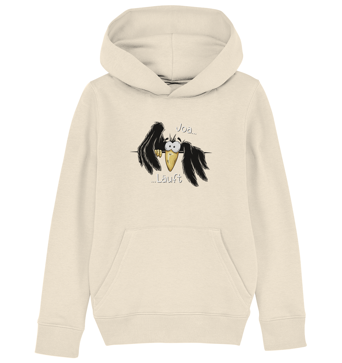Joa Läuft Krähe gechillter Rabe - Kids Organic Hoodie