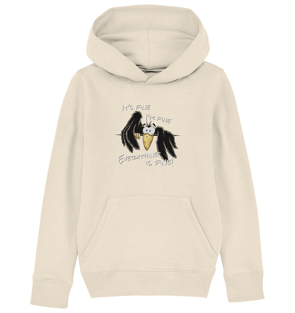 I’m Fine Rabe | Alles Gut Krähe - Kids Organic Hoodie