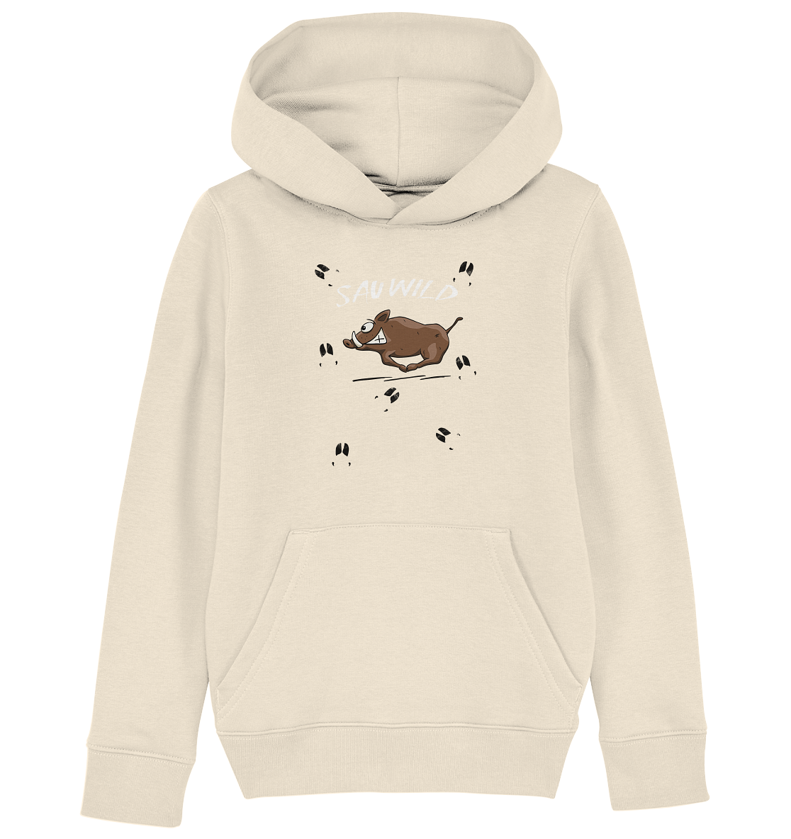 Sauwild wilde Sau | Wildschwein Keiler - Kids Organic Hoodie