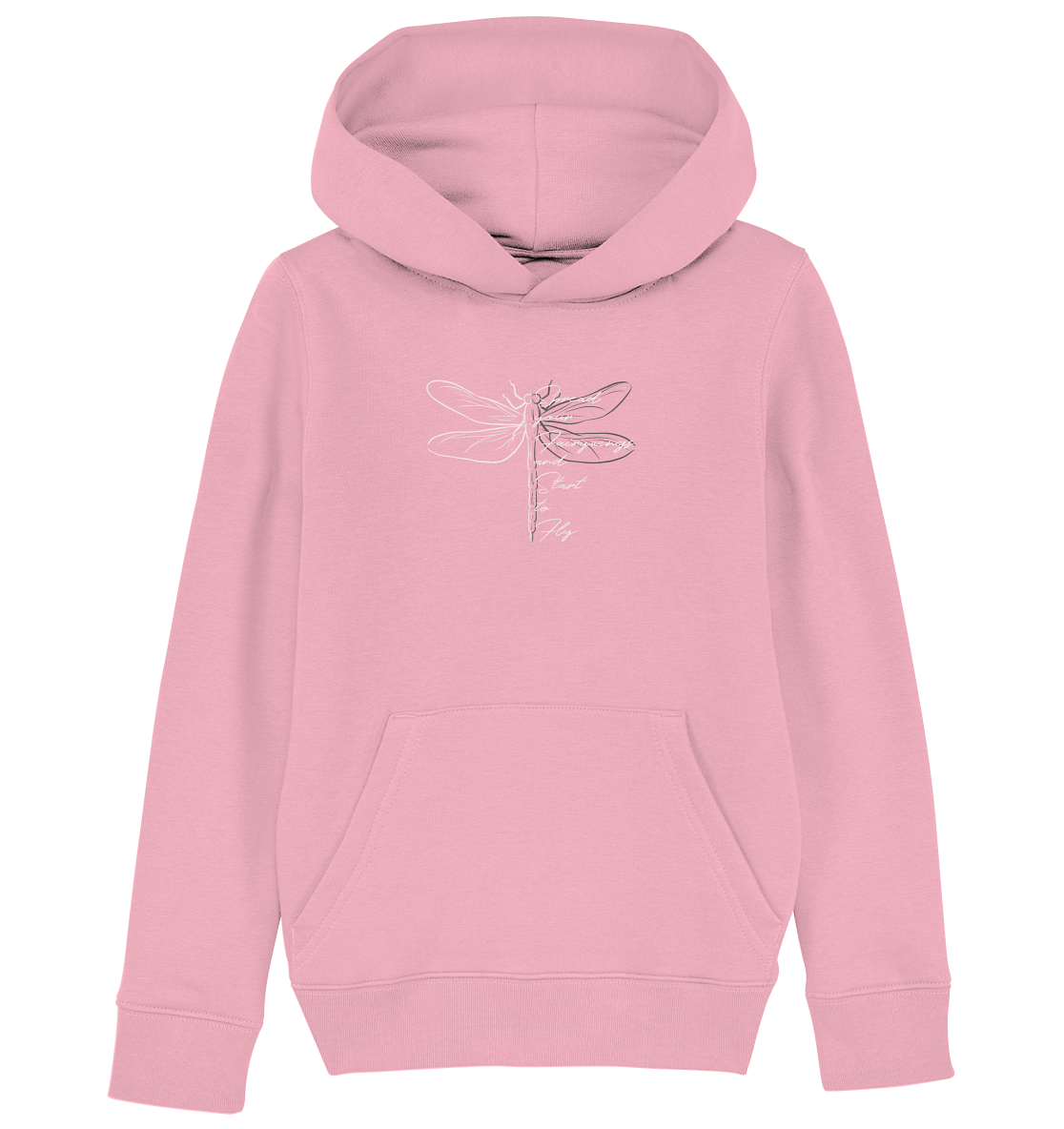 Breite die Flügel aus und flieg los | Libelle - Kids Organic Hoodie