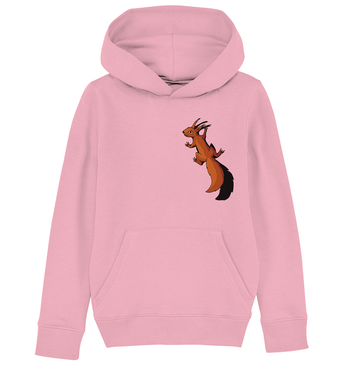 Süßes Eichhörnchen klettert - Kids Organic Hoodie