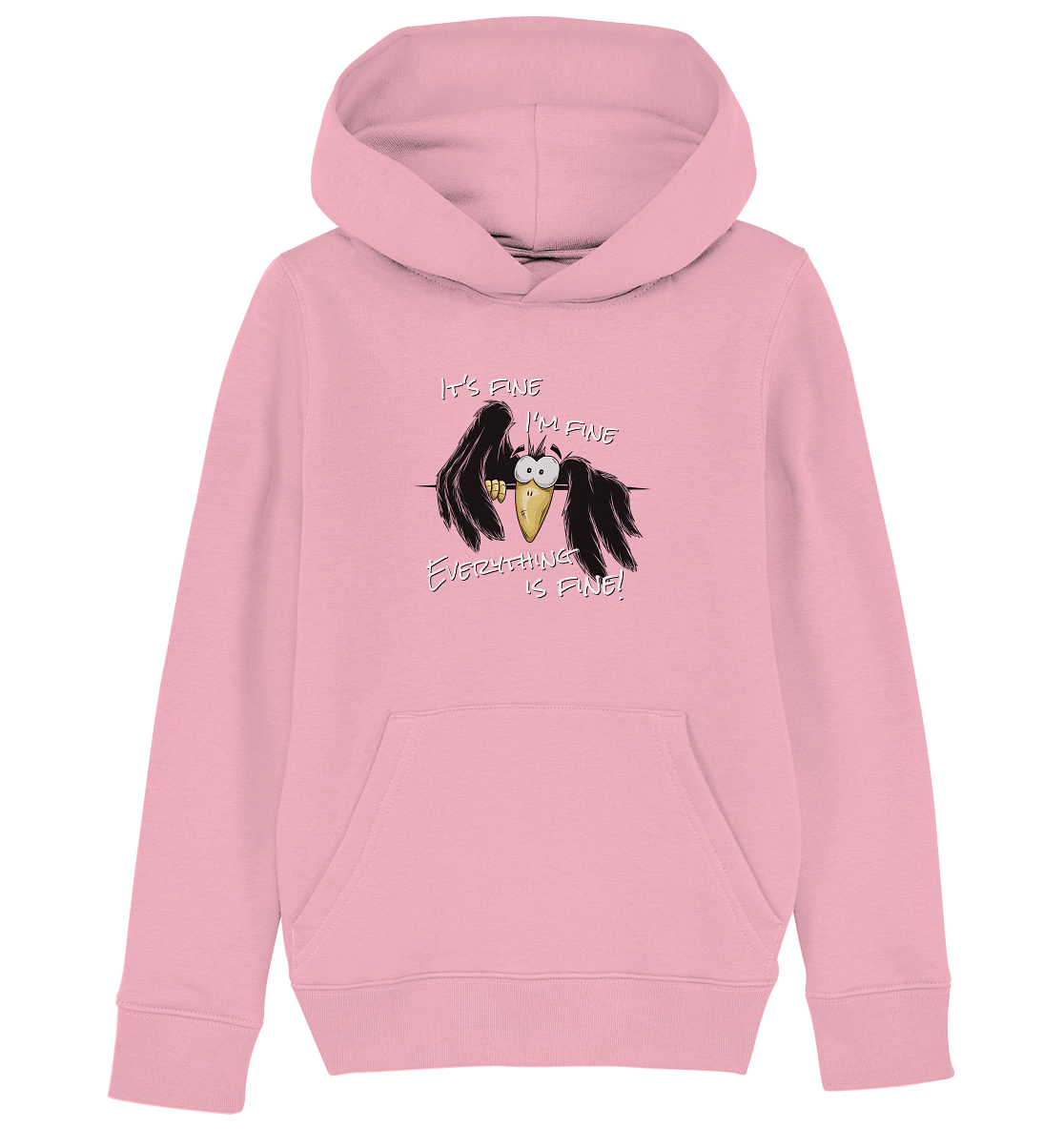 I’m Fine Rabe | Alles Gut Krähe - Kids Organic Hoodie