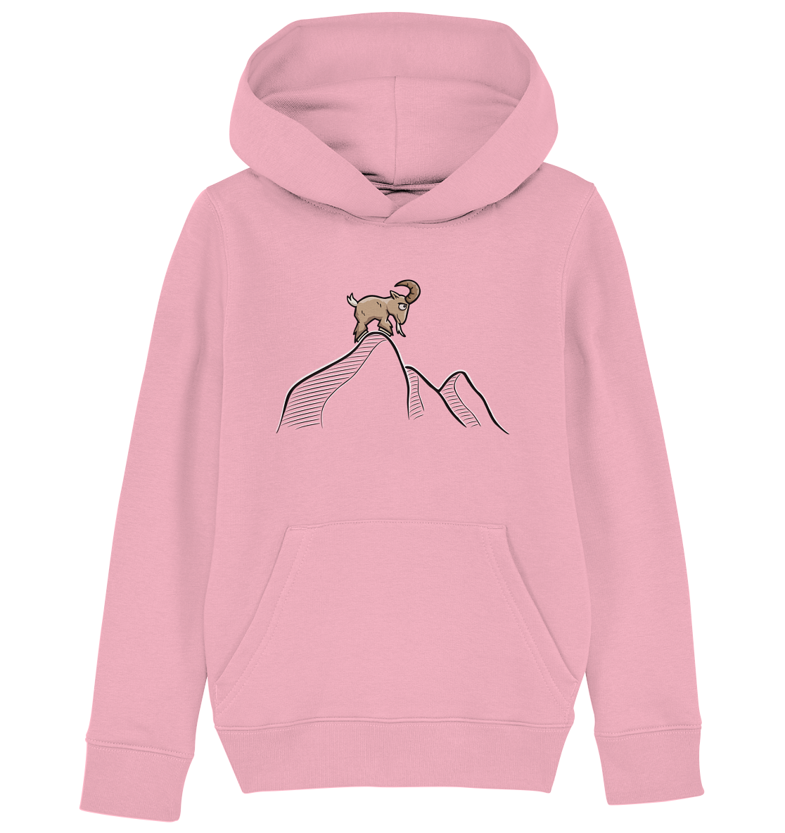 Ziegenbock in den Bergen - Kids Organic Hoodie