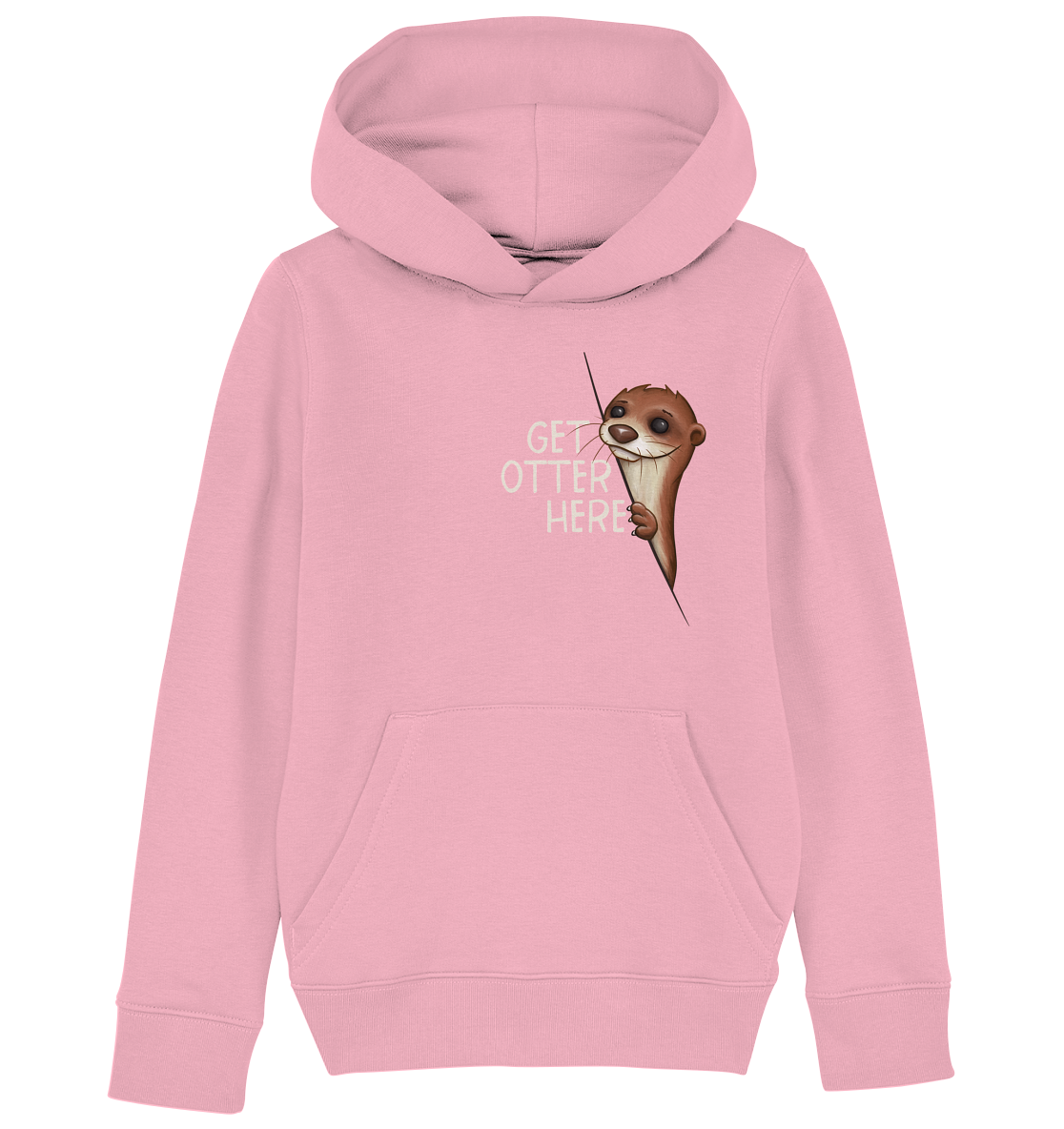 Get Otter Here | Lustiger Otter Kalauer - Kids Organic Hoodie