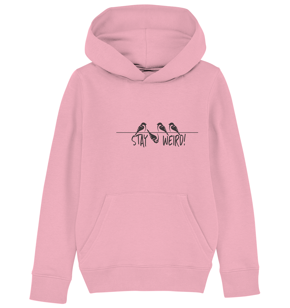 Stay Weird! Schräger Vogel Spatz - Kids Organic Hoodie