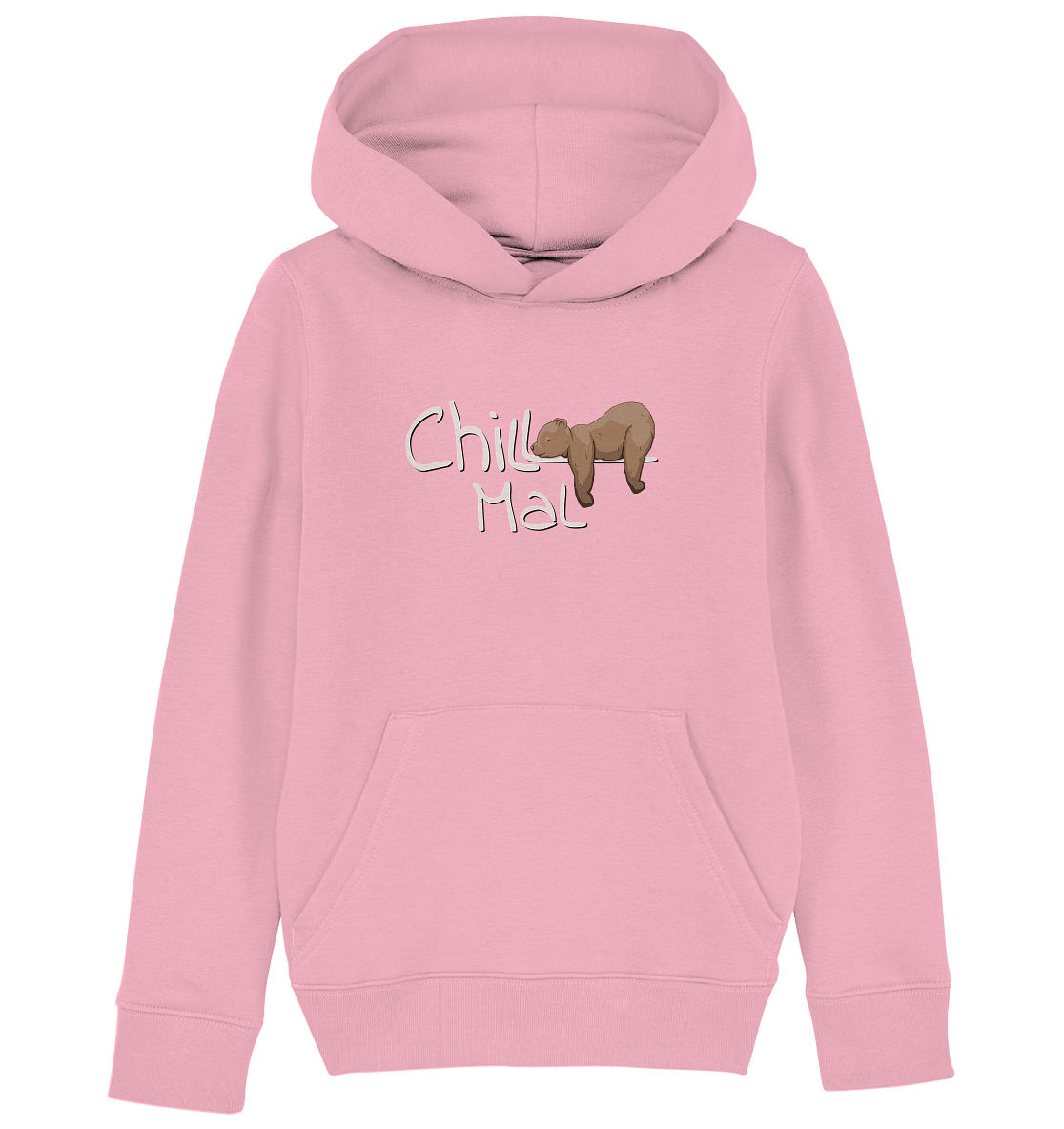 Chill Mal schläfriger Braunbär - Kids Organic Hoodie