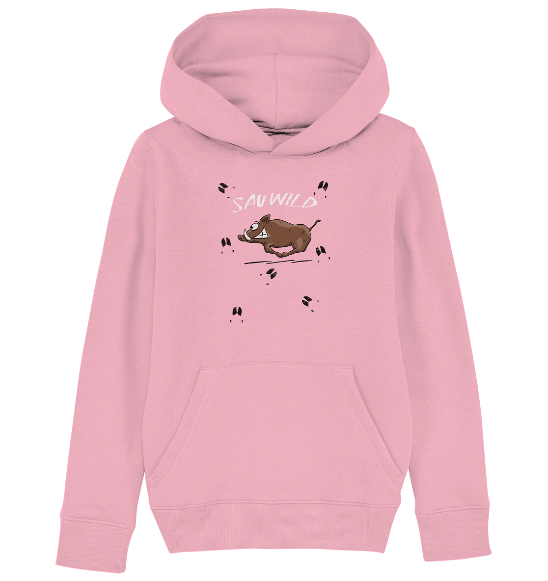 Sauwild wilde Sau | Wildschwein Keiler - Kids Organic Hoodie