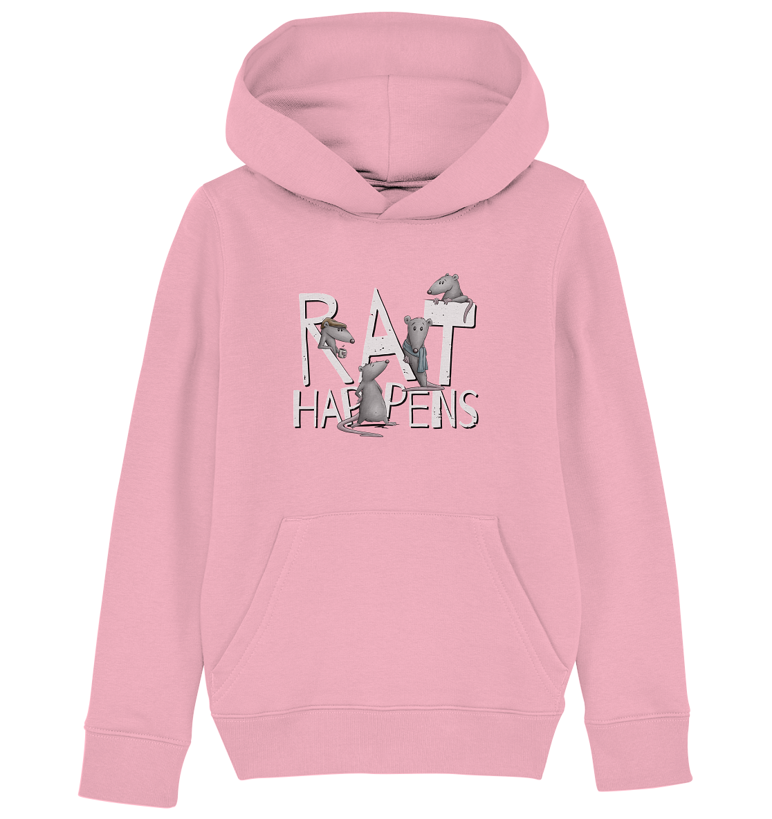 Rat Happens Ratten - Kids Organic Hoodie