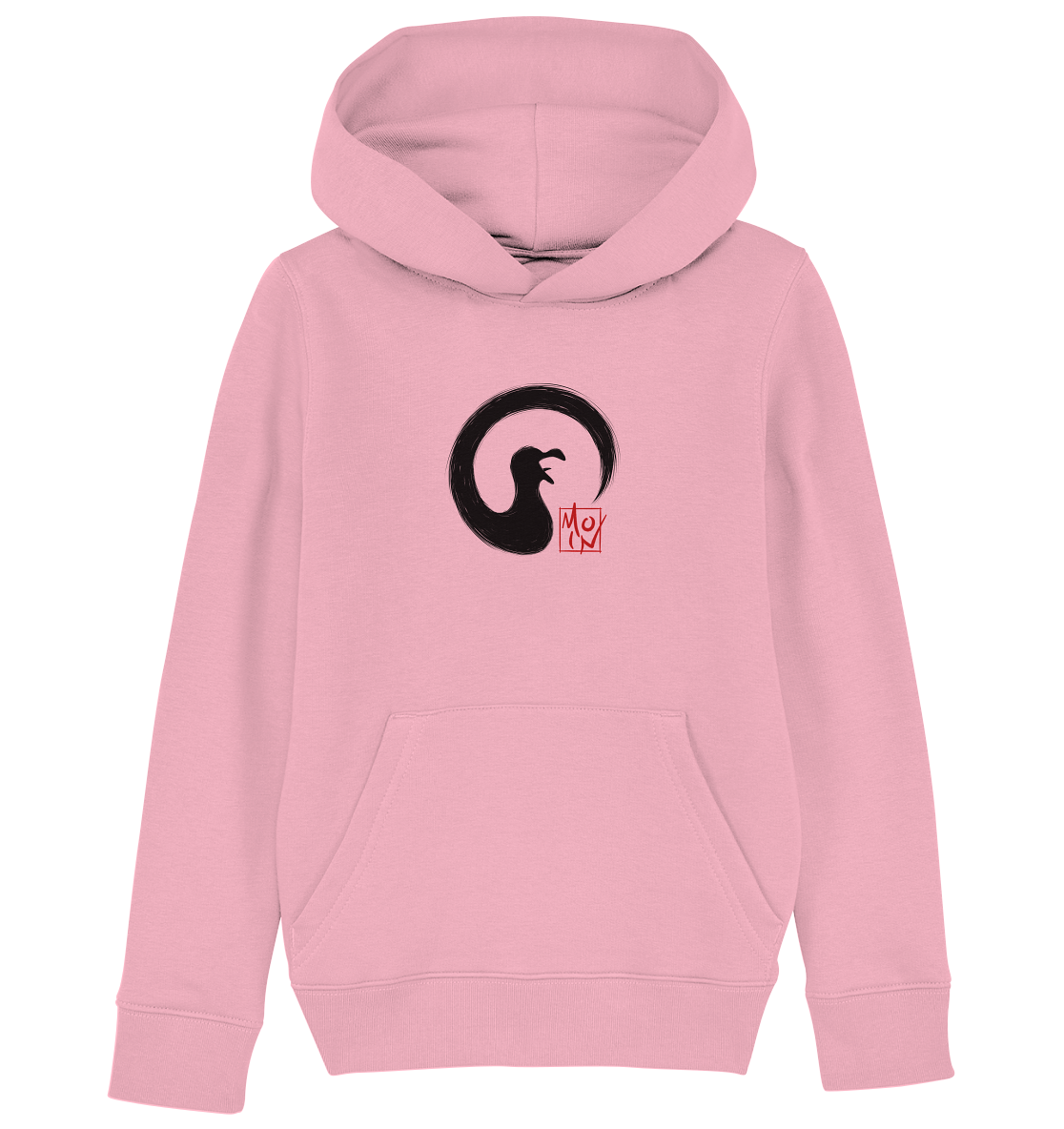 Moin kreischende japanische Enso Möwe - Kids Organic Hoodie