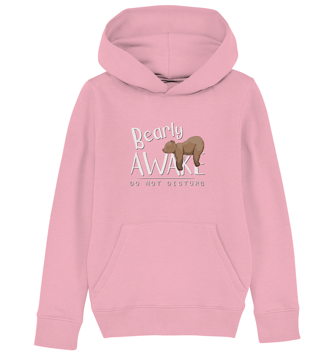 Bearly Awake Bitte nicht stören Bär - Kids Organic Hoodie