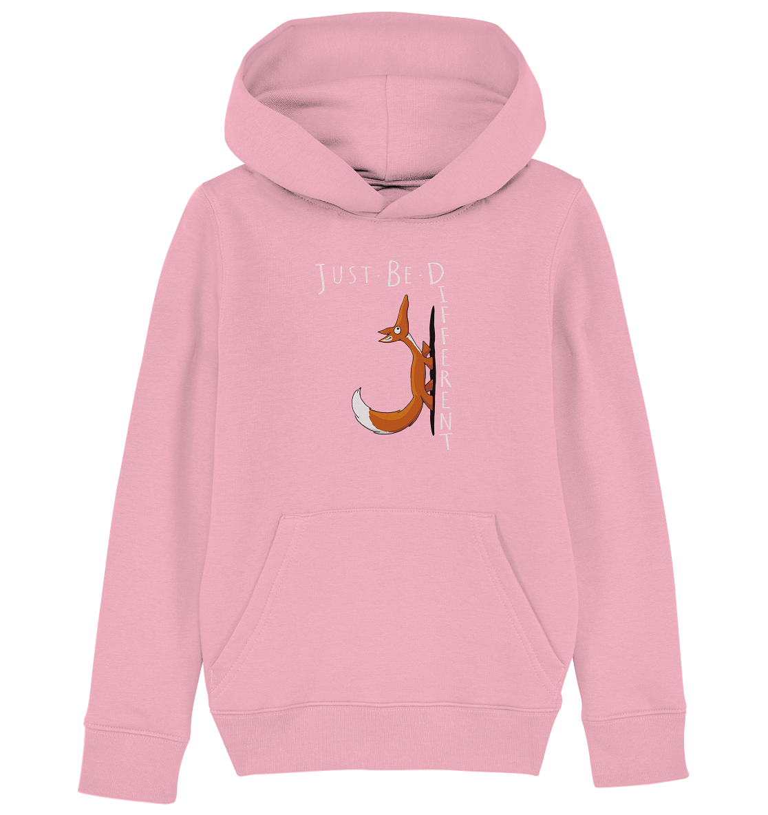 Just Be Different | Sei Anders, kleiner Fuchs - Kids Organic Hoodie