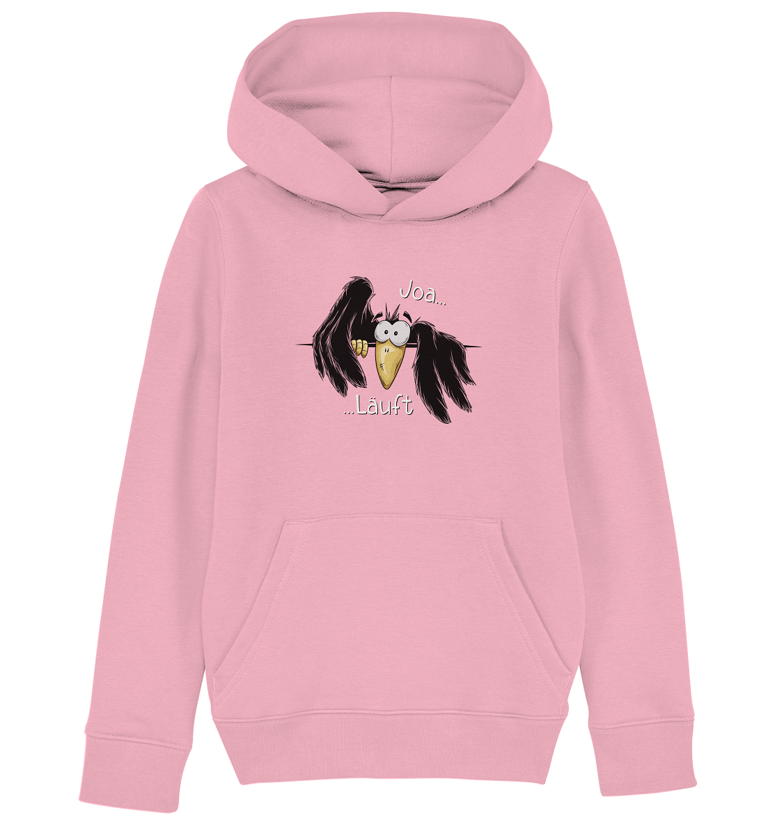 Joa Läuft Krähe gechillter Rabe - Kids Organic Hoodie